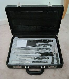 Solingen Rostfrei Chefs 10 Piece Knife Cutlery Set Case