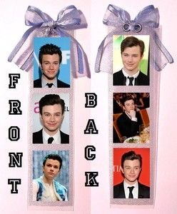 Custom Bookmark of Your Favorite Cast Member of The Hit Show Glee Your 
