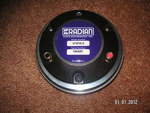 One Pair of Brand New Radian Audio 475PB 16 1 Exit Compression Drivers 