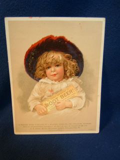  Victorian trade card. Wonderful color and condition. Charles Hires 