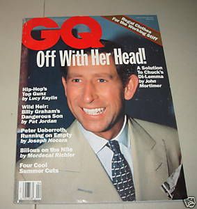 GQ Gentlemans Quarterly Prince Charles April 1993 Nice