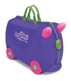   Doug Trunki Iris Purple Ride on Childrens Suitcase Luggage New