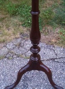 TALL L & JG STICKLEY SOLID CHERRY CANDLE / PLANT STAND