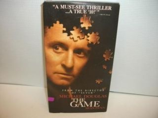 The Game VHS Thriller Movie Michael Douglas Great Flick Video Cassette 