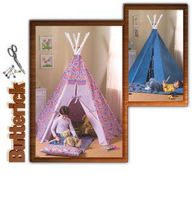 Childs Play Tent Teepee Wigwam House Sewing Pattern