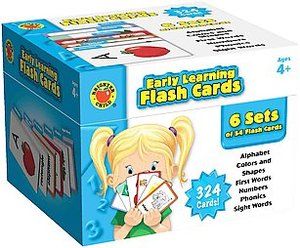 Brighter Child Early Learning Flash Cards Alphabet, Colors and Shapes 