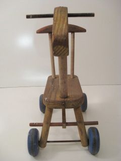   50s Giraffe Wooden Ride on Childrens Toddler Toy Adorable ♥
