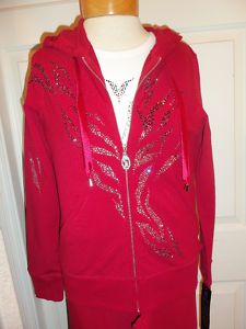 Christine Alexander Missy Size Ruby Red Spa Jacket
