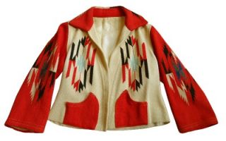 great vintage 1940 s chimayo jacket hand woven