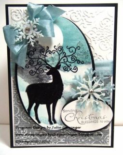 NEW Stampin Up CHRISTMAS DEER Clear Unmounted Stamp Set (7 pc)