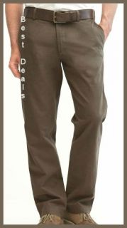   REPUBLIC MENS Dawson Relaxed Fit Brown Chino Pants NEW FAST SHIPPING