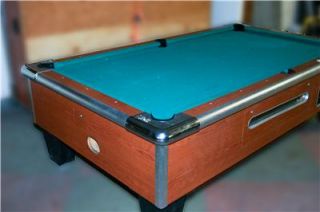   Shelti Coin Op Pool Table w Accessories Choice of Two Awesome