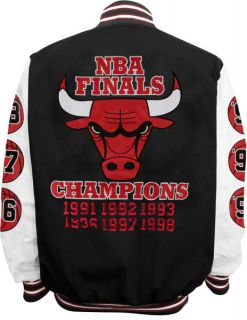 Chicago Bulls Commemorative Championship Varsity Jacket