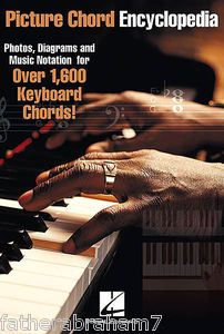Picture Chord Encyclopedia for Piano Keyboard OVER 1600 Chords Hal 