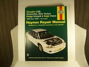 Automotive manual CHRYSLER LHS CONCORDE NEW YORKER etc 93 97