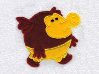 Chubby Applique Monsters Machine Embroidery Designs