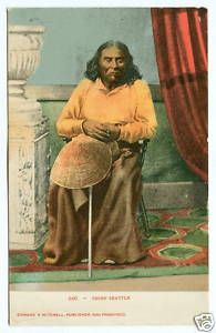 1900s Chief Seattle Postcard Native American Indian