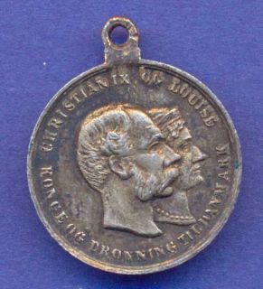 Medal 1888 Christian IX Louise Silver Jubilee Silver K203