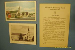   Indian Lake Community Church items, Russells Point, Indian Lake, Ohio