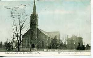 Chillicothe Missouri Catholic Church Postcard GilbertS
