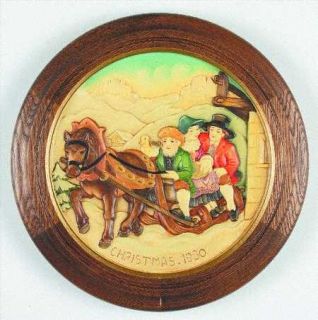 Anri Christmas Plate Wintry Church Going in 1980 59869