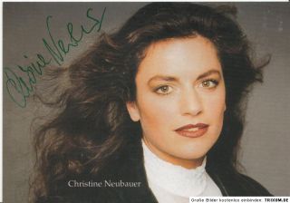 Christine Neubauer Top AK Original signiert U A Derrick Der Alte 36046 