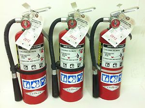    REFURBISHED 5lb Amerex ABC Dry Chem Fire Extinguishers PACKAGE DEAL