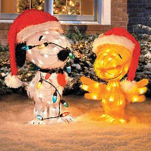   Christmas Characters Snoopy Woodstock Outdoor Christmas Decor