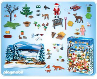 Playmobil Christmas Holiday Advent Calender Winter Wonderland Playset 