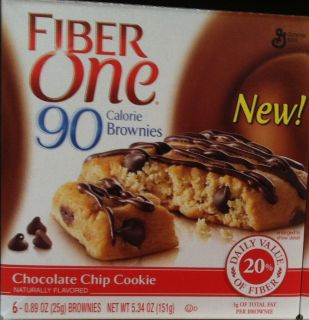 Fiber One 90 Calorie Chocolate Chip Cookie Brownies 5 34 Oz