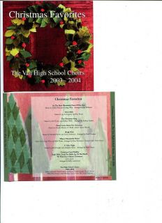 The Van High School Choirs 2003 04 Christmas Favorite Audio Music CD