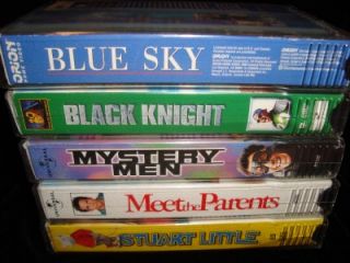 VHS Tapes Stuart Little Meet The Parents Mystery Men Black Knight