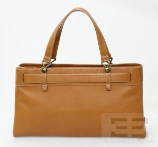 Christian Dior Brown Leather Pant Tote Handbag