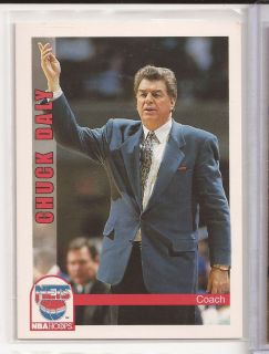 1992 Chuck Daly NBA Basketball Hoops Coach Card 255 New Jersey Nets