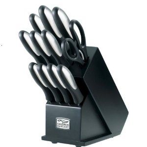 Chicago Cutlery Cortland 12pc Stainless Steel Knife Block Set w