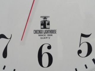 12.75 Chicago Lighthouse 12 Hour Wall Clock by Quartz TOP I8