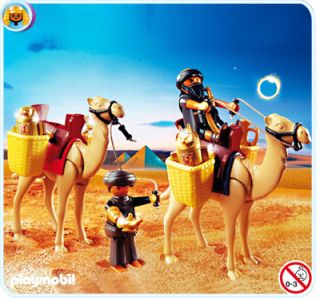 Playmobil New Egyptian Robbers Camels 4247 35 Pieces Pyramid