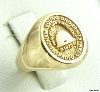 Signet Brigham Young University Class Ring 14k Solid Yellow Gold BYU