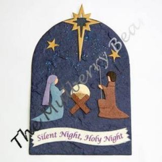 Christmas Nativity Card Toppers Paper Piecing Cards