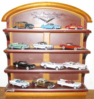 Franklin Mint Classic Cars of the 1950s Die Cast Models Display Stand
