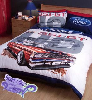 Classic Ford Falcon HO GT Single Bed Quilt Cover Set Great Gift Idea