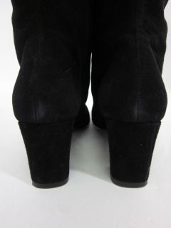 you are bidding on claudia ciuti black suede heeled mid calf boots sz