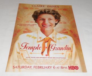 2010 HBO TV Ad Page Temple Grandin Claire Danes