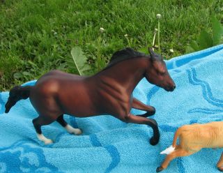 Breyer Cutting Horse and Cow Bay Classic Free Shipping