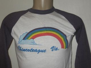 Vintage 80s Chincoteague Island Virginia T Shirt Small Tourist Surf