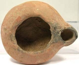Early Simple Roman Moesia Bulgaria Clay Oil Lamp 100AD