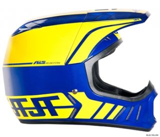 JT Racing ALS2 Full Face Helmet   Blue/Yellow 2012