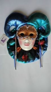 Clay Art Mask Court Jester Rare