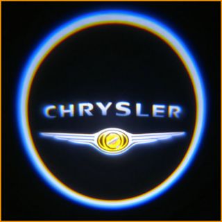 2X Car Projection Chrysler Logo Door Step Light Laser Shadow LED Light