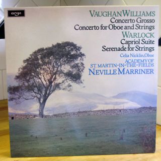 LP Vaughan Williams Warlock Concerto Grosso Capriol Argo UK Decca